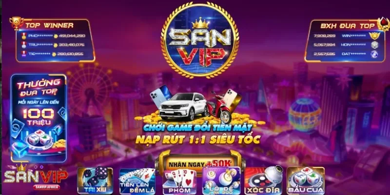 Tổng quan về SANVIP trải nghiệm người chơi