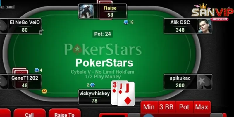 Điểm mạnh khi chơi poker SANVIP
